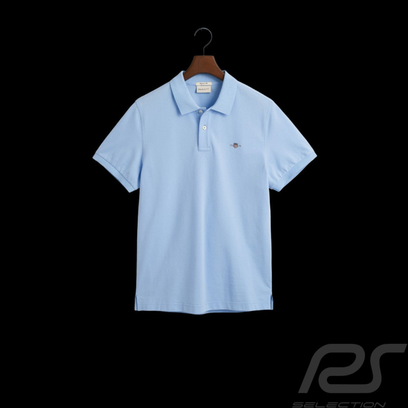 Polo Gant Shield Bleu Capri - Homme 2210-468