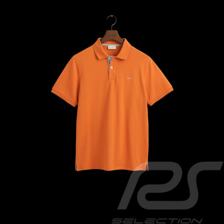 Polo Gant Contrast Orange Citrouille - Homme 2062026-860