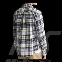 Gant shirt Scottish checks Cream / Evening Blue 3240004-130