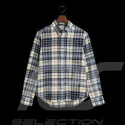 Gant shirt Scottish checks Cream / Evening Blue 3240004-130