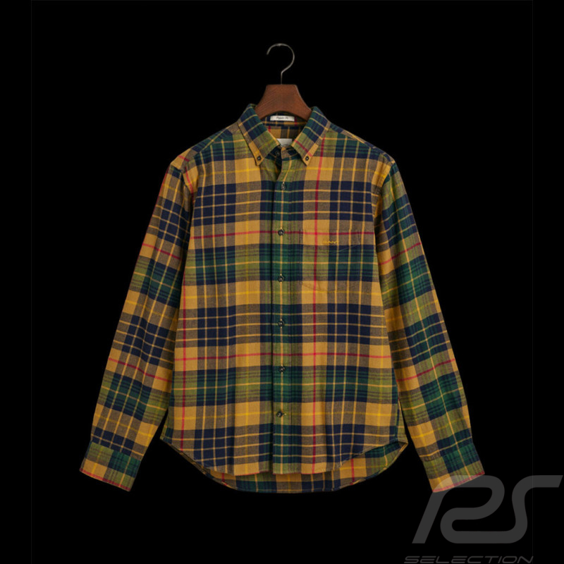 Gant Hemd Schottische Karos Altbraun 3240004-242