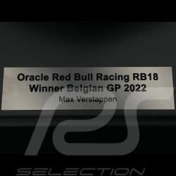 Max Verstappen Red Bull RB18 n° 1 Vainqueur Grand Prix F1 Belgique Spa 2022 1/12 Spark 12S036