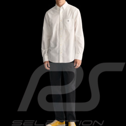 Chemise Gant Oxford en Coton Blanc 3000200-110