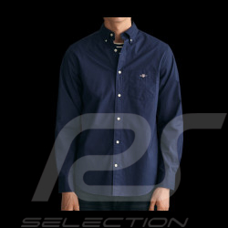 Chemise Gant Popeline Bleu Marine 3000100-410