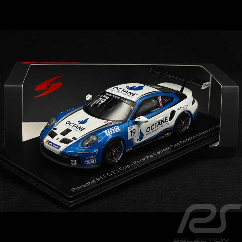 Porsche 911 GT3 Cup 992 Type N° 19 Winner Carrera Cup Benelux 2022 Harry King 1/43 Spark S5234
