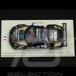 Porsche 911 GT3 Cup Type 992 N° 99 Vainqueur Carrera Cup France 2022 Marvin Klein 1/43 Spark SF301