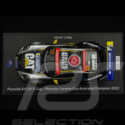 Porsche 911 GT3 Cup Typ 992 Nr 12 Sieger Carrera Cup Australia 2022 Harri Jones 1/43 Spark AS065