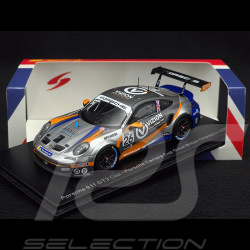 Porsche 911 GT3 Cup Type 992 N° 26 Vainqueur Carrera Cup Great Britain 2022 Kiern Jewiss 1/43 Spark UK018