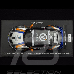 Porsche 911 GT3 Cup Typ 992 Nr 26 Sieger Carrera Cup Great Britain 2022 Kiern Jewiss 1/43 Spark UK018