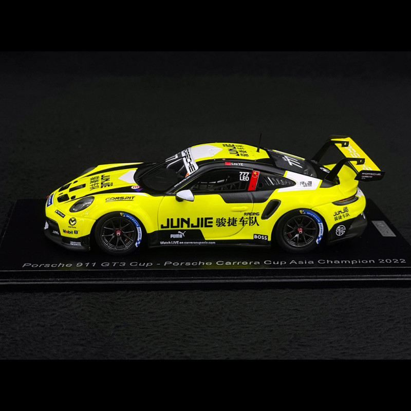 Porsche 911 GT3 Cup 992 Type N° 777 Winner Carrera Cup Asia 2022 Leo Ye  1/43 Spark SA269