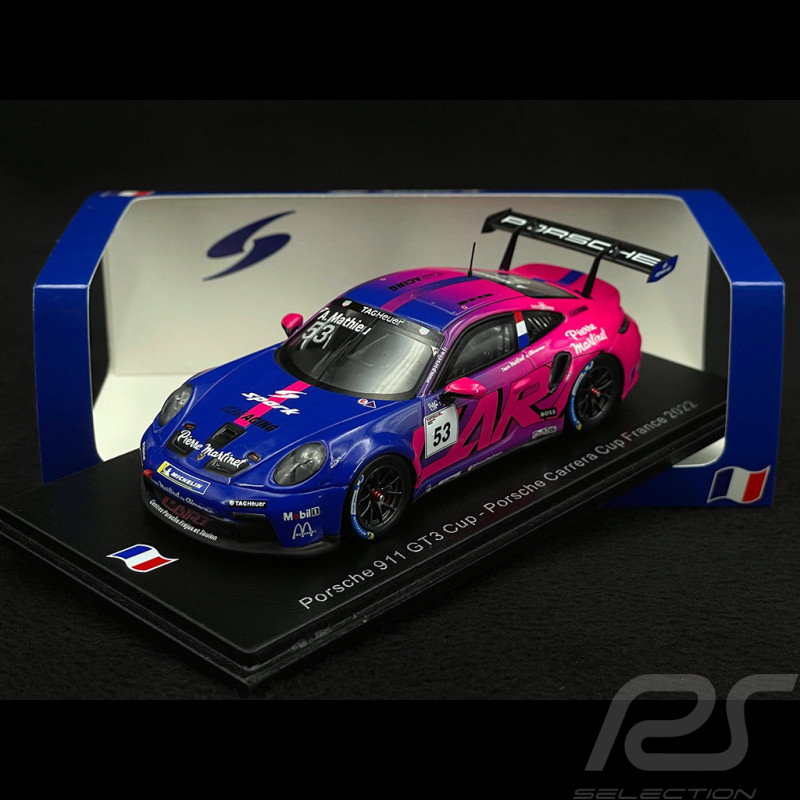 Porsche 911 GT3 Cup Typ 992 Nr 53 Carrera Cup France 2022 Arthur Mathieu 1/43 Spark SF300