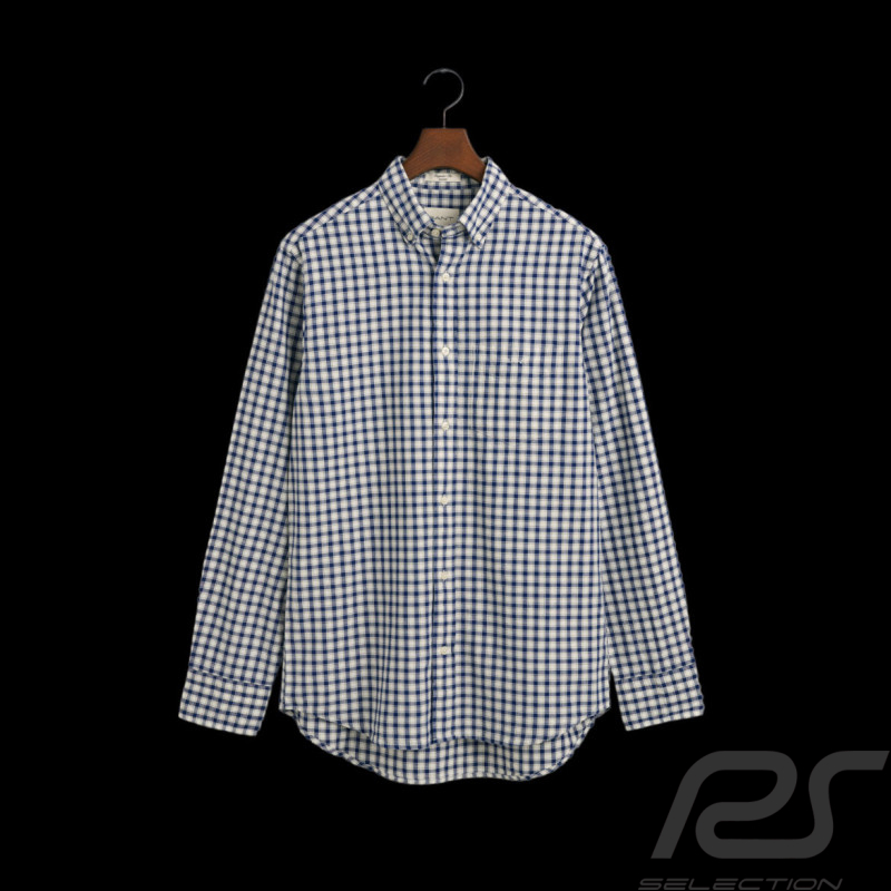 Gant Hemd Oxford blaues Vintage-Karohemd 3240011-418