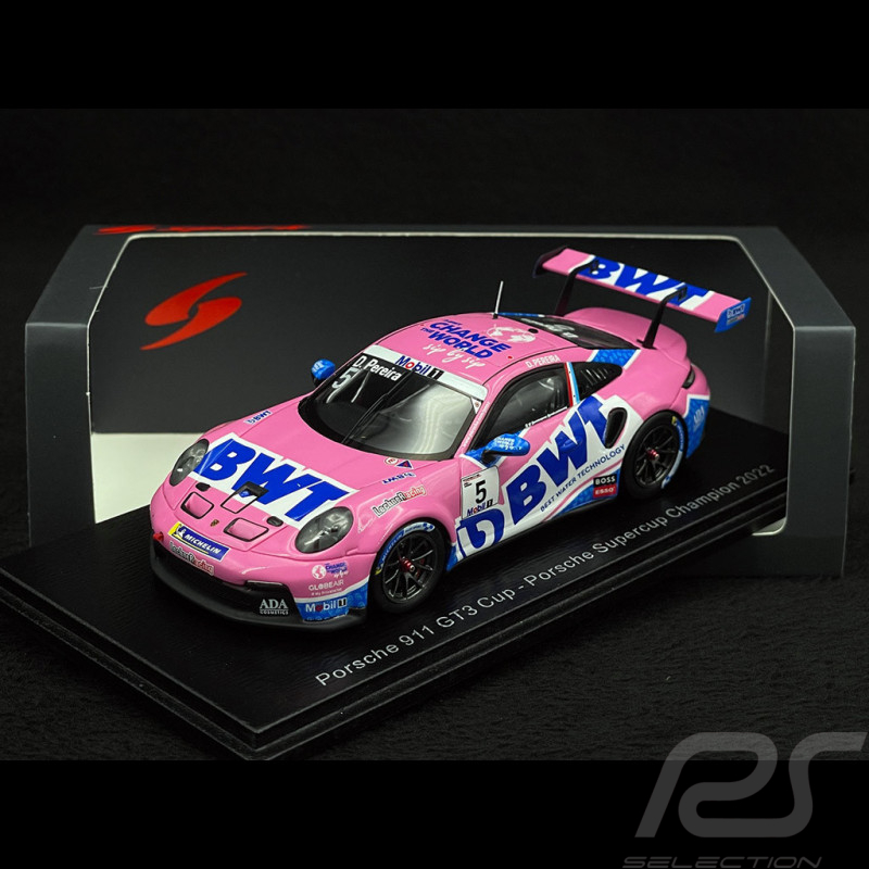Porsche 911 GT3 Cup Type 992 N° 5 Vainqueur Porsche Supercup 2022 Dylan Pereira 1/43 Spark S5232