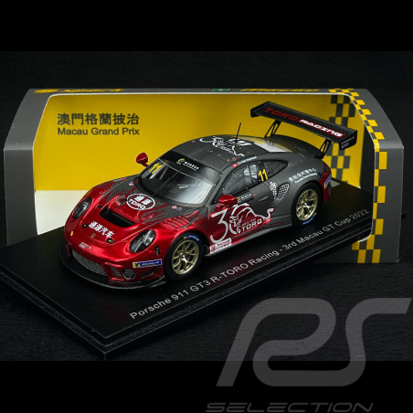 Porsche 911 GT3 R Typ 992 Nr 11 Platz 3. GT Cup Macau 2022 Toro Racing 1/43 Spark SA265