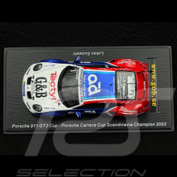 Porsche 911 GT3 Cup Type 992 N° 1 Vainqueur Carrera Cup Scandinavia 2022 Lukas Sundahl 1/43 Spark S5233