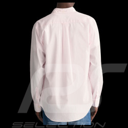 Chemise Gant à Rayures Popeline Rose Pâle 3000130-662