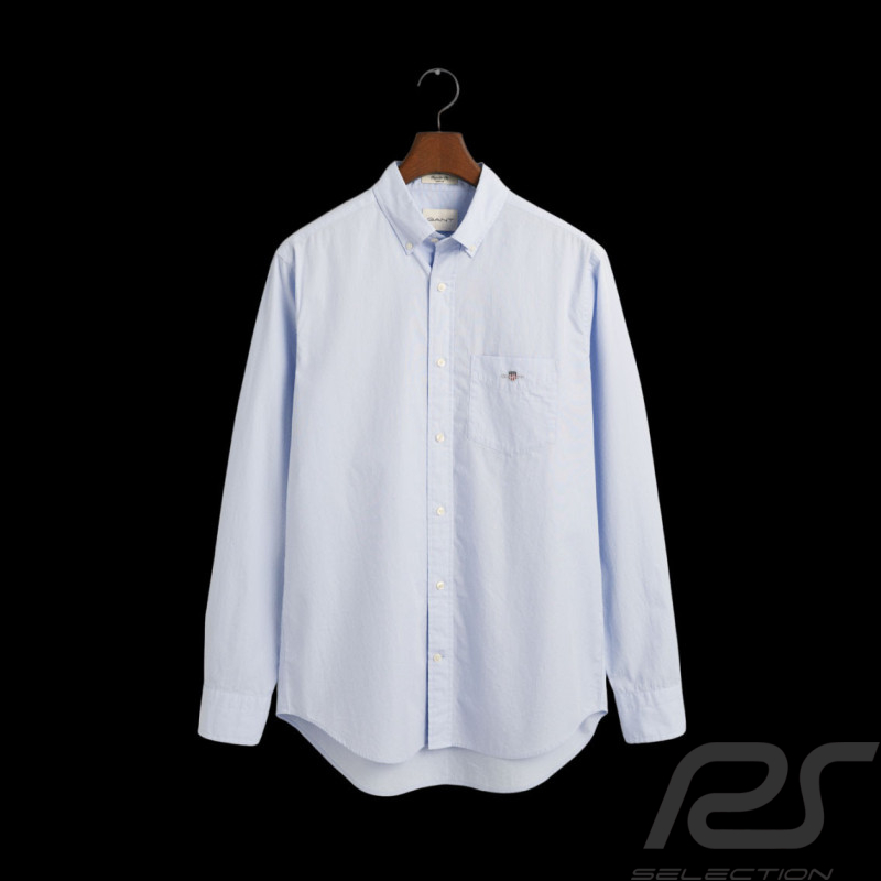 Chemise Gant Popeline Bleu Clair 3000100-455