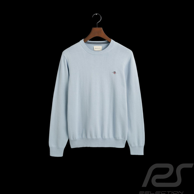 Gant Pullover Baumwolle Hellblau 8060561-402 - Herren