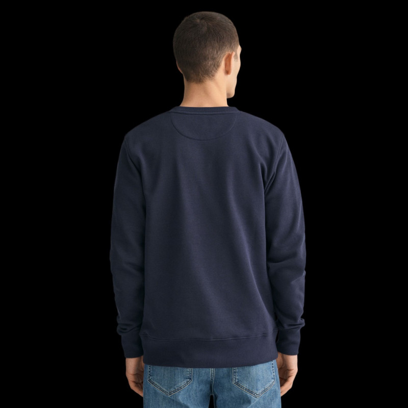Gant Sweater Cotton Navy Blue 2006065-433 man