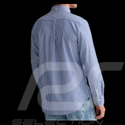 Chemise Gant à Rayures Popeline Bleu Yale 3000130-436