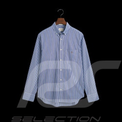 Chemise Gant à Rayures Popeline Bleu Yale 3000130-436