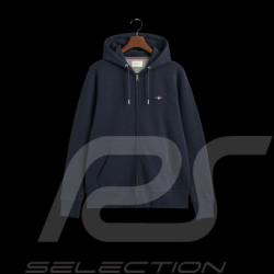 Veste Gant Hoodie zippé à Capuche Bleu Marine - Homme 2007059-433