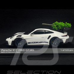 Porsche 911 GT3 RS Type 992 Christmas 2023 Weissach Blanc / Bleu 1/43 Minichamps 410062105