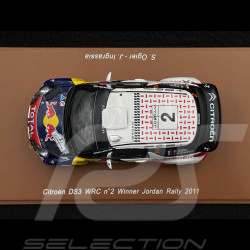 Citroen DS3 WRC N° 2 Vainqueur Jordan Rally 2011 Red Bull 1/43 Spark S3309