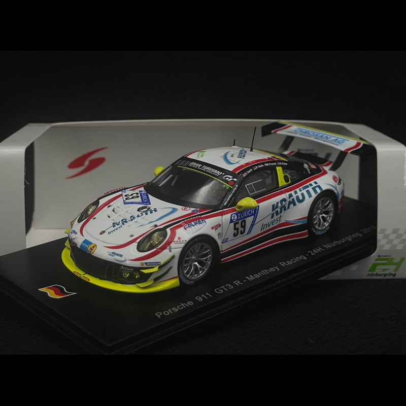 Porsche 911 GT3 R Type 991 N° 59 ADAC 24h Nürburgring 2017 Manthey Racing  1/43 Spark SG324