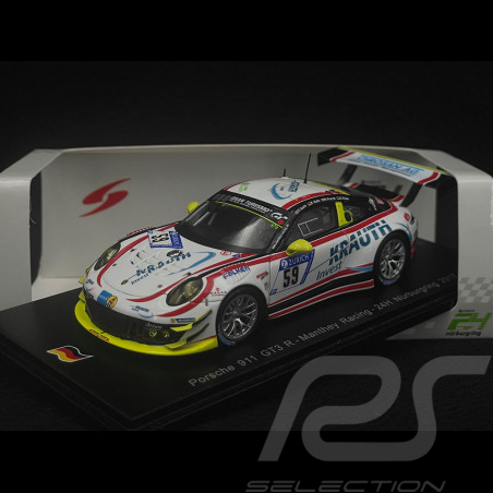 Porsche 911 GT3 R Type 991 N° 59 ADAC 24h Nürburgring 2017 Manthey Racing 1/43 Spark SG324