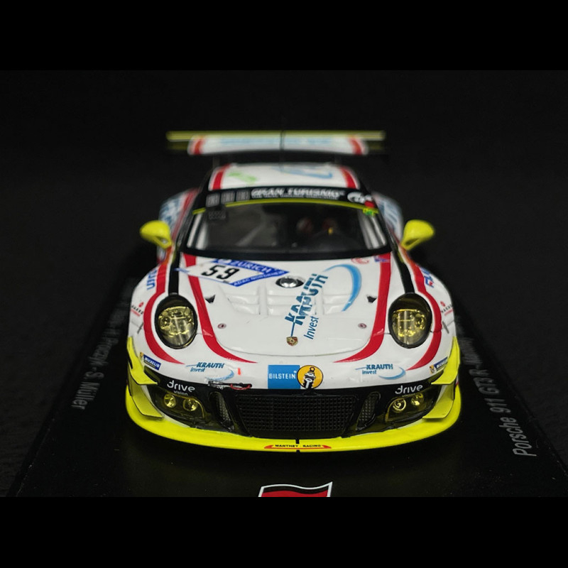 Miniature Porsche 991 GT3 R 1/43 Spark 911 () GT3 R No.912 Manthey Racing 24h Nürburgring 2018 R.Lietz/F.Makowiecki/P.Pilet/N.Tandy
