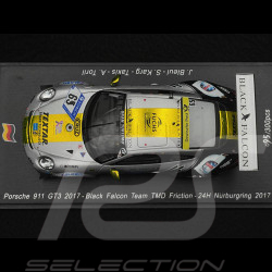 Porsche 911 GT3 Type 991 N° 65 ADAC 24h Nürburgring 2017 Black Falcon 1/43 Spark SG327