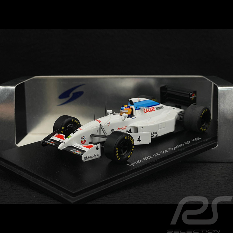Mark Blundell Tyrrell 022 Yamaha n° 4 3ème Grand Prix F1 Espagne 1994 1/43 Spark S1597