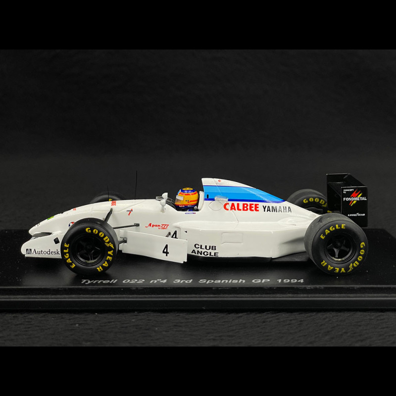 Mark Blundell Tyrrell 022 Yamaha n° 4 3rd 1994 Spanish F1 Grand
