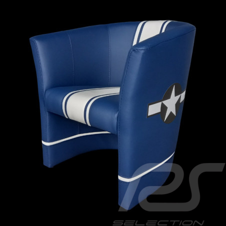 Tub chair Aviator F4U Corsair Black Sheep Navy blue / White