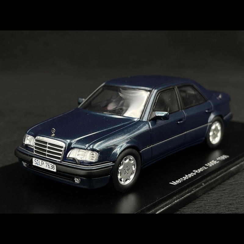 Mercedes-Benz 500E 1986 Petroleum Blue 1/43 Spark S1020