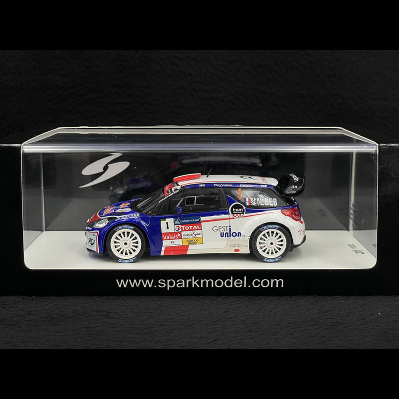 Citroen DS3 WRC N° 1 Winner Rallye du Chablais 201 Loeb 1/43 Spark SF068