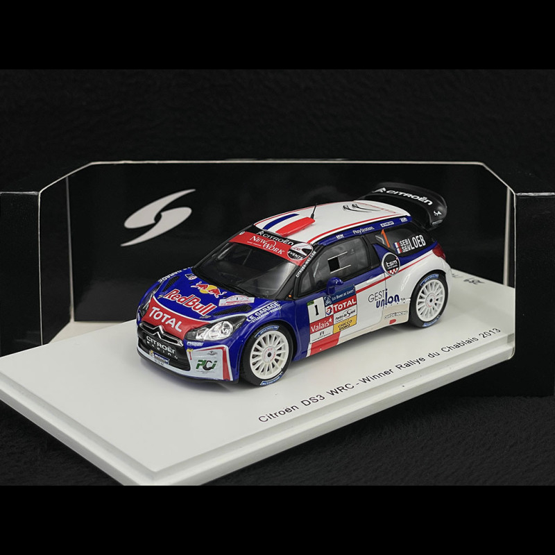 Citroen DS3 WRC N° 1 Vainqueur Rallye du Chablais 2013 Loeb 1/43 Spark
