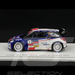 Citroen DS3 WRC N° 1 Vainqueur Rallye du Chablais 2013 Loeb 1/43 Spark SF068