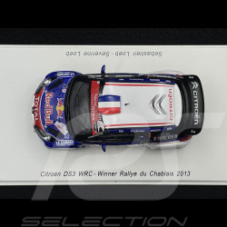 Citroen DS3 WRC N° 1 Vainqueur Rallye du Chablais 2013 Loeb 1/43 Spark SF068