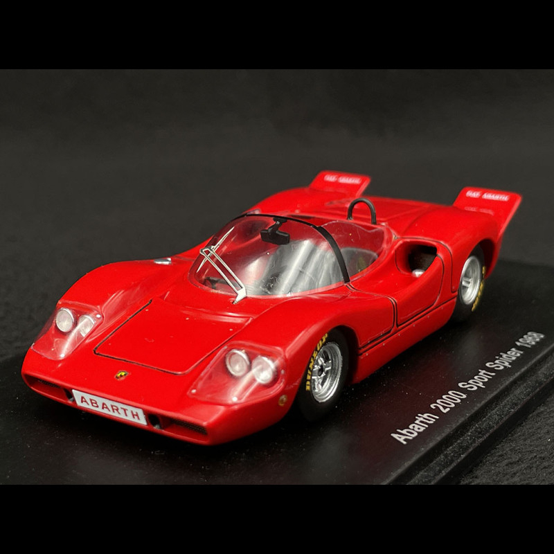 Spark 1/43 Fiat Abarth 1000 SP 1968 Résine Bleu Sport Miniature Collection