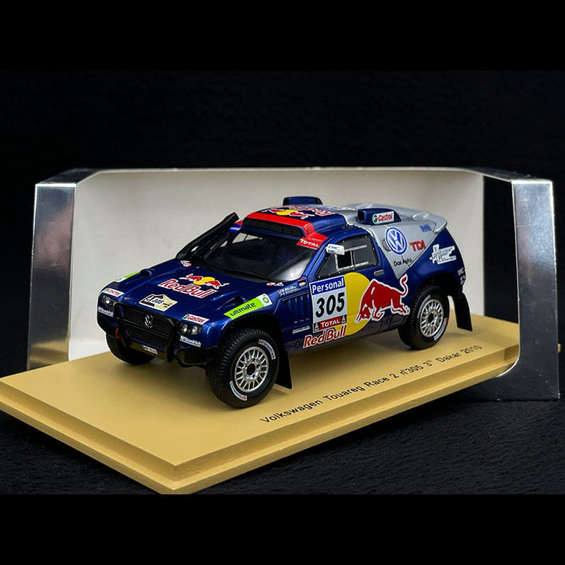 Spark 1/43 – Volkswagen Race Touareg 3 N°308 – 2ème Dakar 2011 – Miniature Neuve Sous Emballage