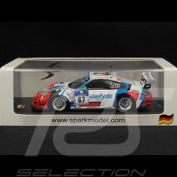 Porsche 911 GT3 Cup Type 997 N° 67 15ème ADAC 24h Nürburgring 2014 Raceunion Teichmann 1/43 Spark SG138