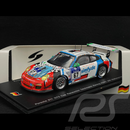 Porsche 911 GT3 Cup Type 997 N° 67 15ème ADAC 24h Nürburgring 2014 Raceunion Teichmann 1/43 Spark SG138