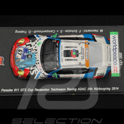 Porsche 911 GT3 Cup Type 997 N° 67 15ème ADAC 24h Nürburgring 2014 Raceunion Teichmann 1/43 Spark SG138