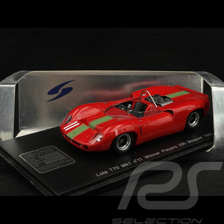 Lola T70 MKI N° 11 Vainqueur Player's 200 Mosport 1965 John Surtees 1/43 Spark S1467