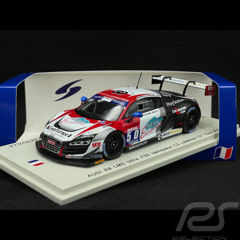 Audi R8 LMS Nr 50 Sieger C2 Ledenon GT Tour 2014 Loeb Racing 1/43 Spark SF076