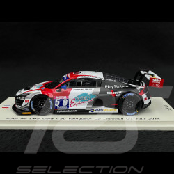 Audi R8 LMS N° 50 Vainqueur C2 Ledenon GT Tour 2014 Loeb Racing 1/43 Spark SF076