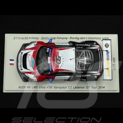 Audi R8 LMS N° 50 Vainqueur C2 Ledenon GT Tour 2014 Loeb Racing 1/43 Spark SF076