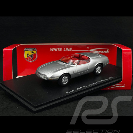 Abarth 1000 GT Spyder Pininfarina 1964 Gris Argent 1/43 Spark S1302